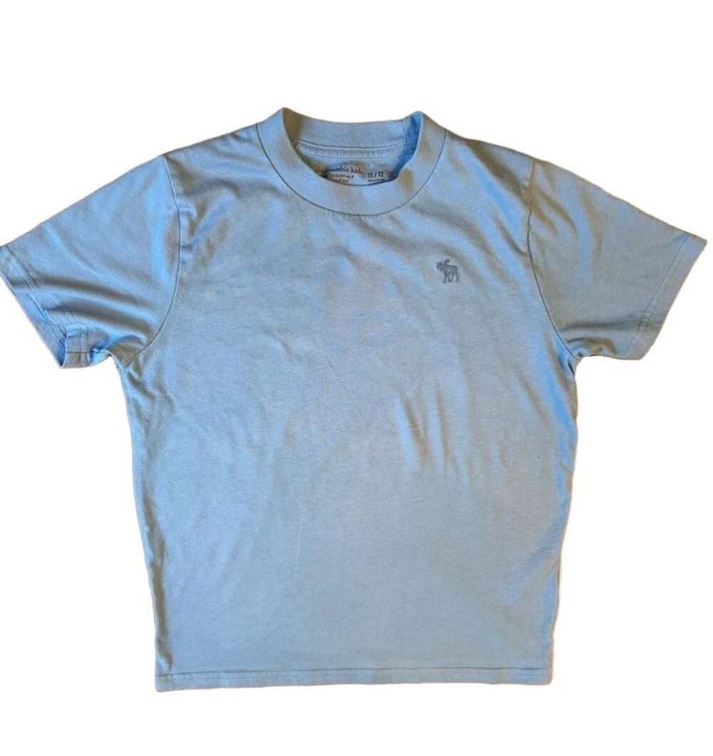 Abercrombie Kids T-Shirt Size 11/12 Blue Classic Fit b1444